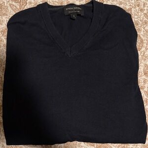 Banana Republic Factory Men's Black V-Neck Sweater
